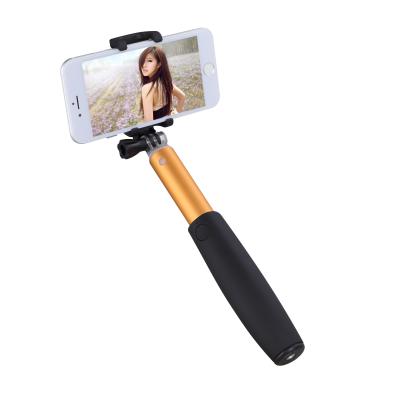 Chine bâton plié d'or de 215mm Selfie Bluetooth Monopod avec le bouton intégré de volet à vendre