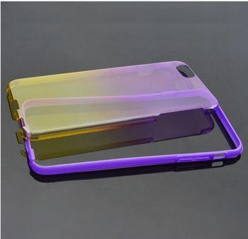 Chine Iphone 6 affaires de téléphone de silicone 0.5mm 2 ultra minces dans 1 cadre arrière de tpu de couverture de caisse de PC à vendre