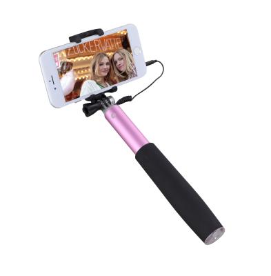 China Mini Promotional Gift Flexible Wired Selfie Stick Substantial For Mobile Phone for sale