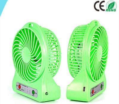 China Blowing Quickly USB Mini Desktop Fan Table Green Cooling Desk Fan for sale