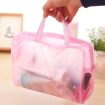 China New Fashion Clear Waterproof Portable Cosmetic Makeup Bag Travel Toothbrush Pocket Pouch Cosmetic Organizer Bag for sale