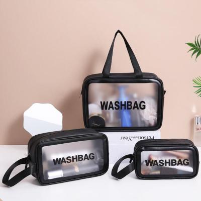 China Clear Custom Clear Pink Waterproof Cosmetic Makeup Cosmetic Cosmetic Makeup Bag Clear Small Clear Pouch Zipper Pouch TPU Bags Clear VANITY Mini Pouch TPU Bags Travel Wash Bag for sale