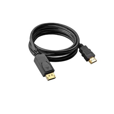 China COMPUTER 1.8m DP to HD Adapter 1080P Male Audio Video Cable 2K 3D HD to DP Show Port Converter Cable for sale