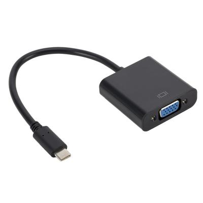 China High Speed ​​COMPUTER USB 3.1 Type C to VGA Adapter Converter Cable for Macbook Plug and Play for sale