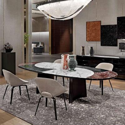 China European Modern Light Luxury Fashion Postmodern Home Convertible Wooden Dining Set for sale