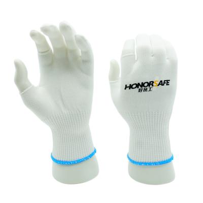 China HONORSAFE Modern Life Good Quality Factory Price Knitted 2 Half Fingers Gloves Safety Work Gloves for sale