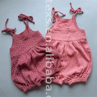 China New Design Cotton BC009 New Design 100% Cotton Romper Boho Baby Romper Muslin Baby Clothes Soft Canvas Baby Romper for sale