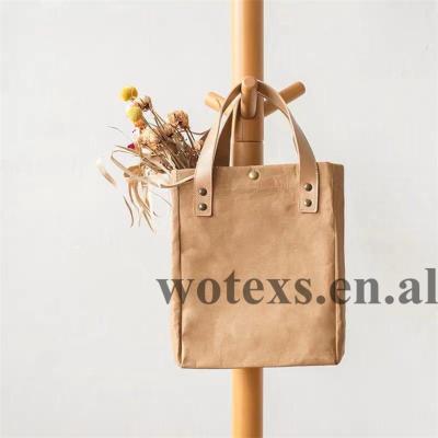 China Manufacturer BJ126 Eco Jute Tote Ladies Shopping Bag Leather Handle Handled Burlap Bags for sale