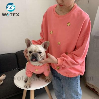 China New Design PM008 Viable Pink Mom and Dog Hoodies Spring Mating Dogs and Women Clothes Hoodies for sale