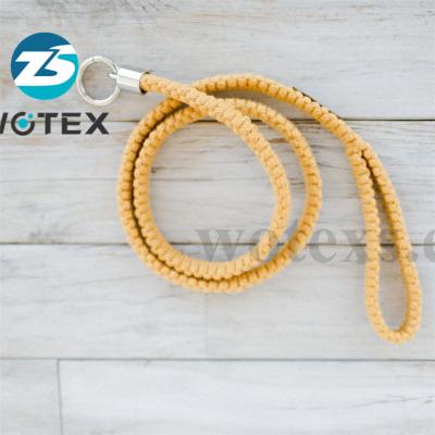 China PL009 Sustainable Handmade Cotton Macrame Rope Dog Leash Boho Macrame Dog Leash for sale