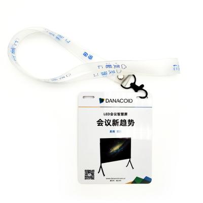 China High End Customized Customized Lanyard ID Card Clip International Conference Party International Conference PVC Print Neck Lanyard, Sublimation Thermal Belt Logo Neck Tape for sale