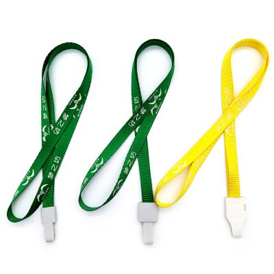 China Multicolor nylon ID card buckle lanyard, different width nylon buckle lanyard, accept print different customers' LOGO for sale