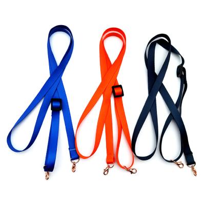 China Wholesale Custom Colored Polyester Braided Neck Strap Lanyard With Plastic Adjustment Buckle for sale