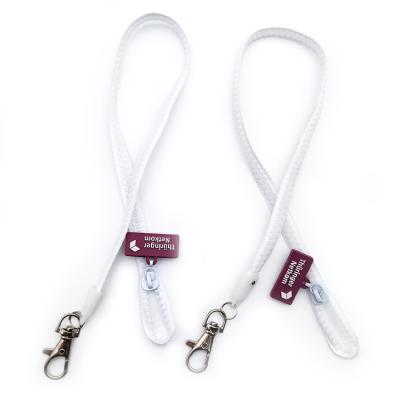 China PP Vendor Low Price Clip Lanyard Cloth Side Zipper pp Lanyard With Hardware Buckle for sale