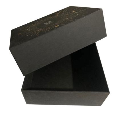 China Handmade Black Magnetic Gift Boxes Folding Gift Box For Holiday Celebration Birthday Anniversary Mother's Day Wedding for sale