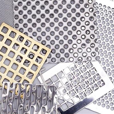 China Screen 5052 H32 aluminum perforated sheet metal mesh round hole customized size for ventilation system for sale