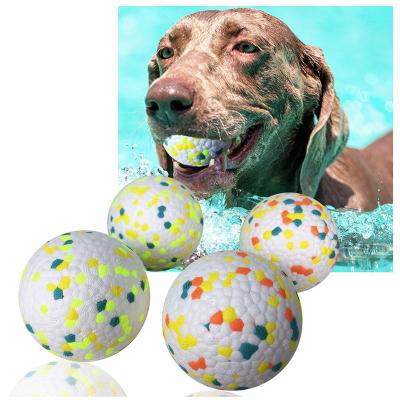 China Factory Stored Dog Chew Ball ETPU Interactive Toy Natural Soft Indestructible Interactive Bite-Resistant Dog Chew Ball Toy for sale