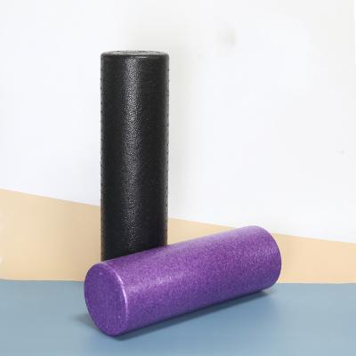 China Home Wholesale Amazon Fitness Yoga Roller Gym Muscle Massager Black EPP Foam Roller Custom Print Pilates Exercise Deep Muscle Massage Roller Stick for sale