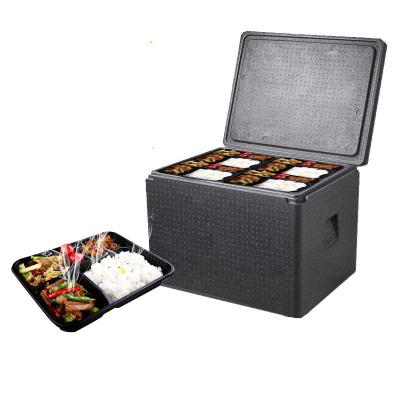 China EPP Foam Waterproof Portable Foldable Black Picnic Expanded Polypropylene Camping Packing Box Flip Box Car Storage Outdoor for sale