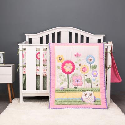 China Baby Kids Crib Crib Anti-pilling Sheets Bedding Set Bumper 100% Cotton for sale