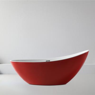 China Bathtubs Easy Clean Tub Freestanding Solid Outdoor Bathtub for Bathroom and Hotel with Multiple Colors for sale