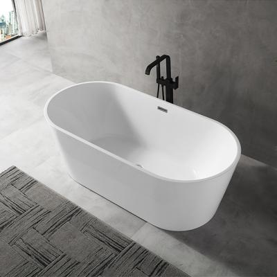 China Easy Clean Oval Wash Basin Custom Colors Soaking Artificial Stone Tubs Solid Outdoor Bathtub for sale