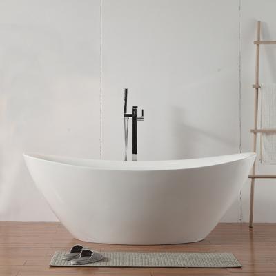 China Easy Clean Bathroom Tubs Freestanding Solid Surface Bathtub Adult Soak Shower Banheira De Pousar for sale