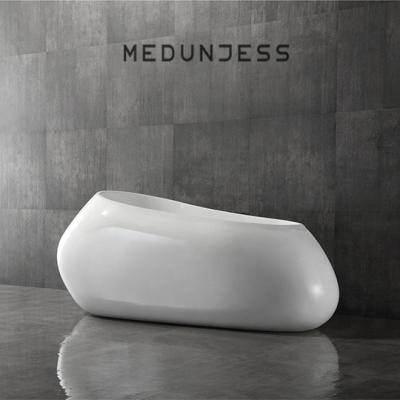 China Bathroom Tub Easy Clean Irregular Bathtub Soaking Freestanding Bathtub Sink For Adults Stone Bathtub for sale