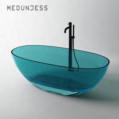 China Easy Clean Modern Green Acrylic Rock Clear Transparent Bathtub Sink Tub Shower Freestanding Tubs For Adults Use for sale