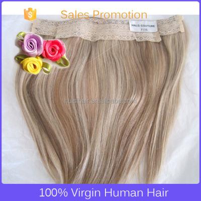 China Fashionable Charming Real Mink 8A Cuticle Halo Hair Extension Brazilian Hair Straight Top Quality Full Grade for sale