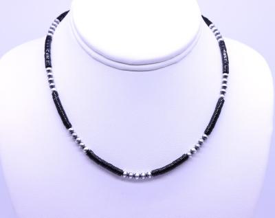 China Fashion Black Onyx Beaded Gemstone Layering Choker Minimalist Surfer Bohemian Hippie Necklace for sale