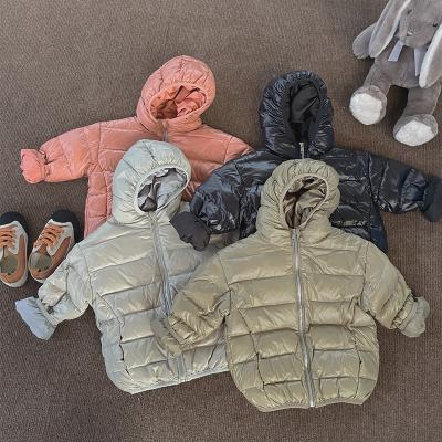 China Windproof Manufacturers Wholesale Casual Baby Girls Toddler Little Kids Light Weight Warm Down Jacket Coat Winter Outerwear for sale