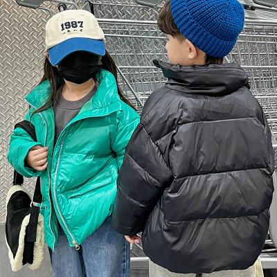 China Wholesale Boys Winter Stylish Anti-wrinkle Customization Children Waterproof Solid Outfit Boys Outwear Warm Bubble Breath Down Jacket&coat for sale