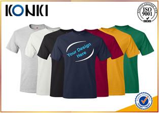 Chine T-shirt de douille de short du T-shirt des hommes confortables avec le cou rond beaucoup de couleurs à vendre