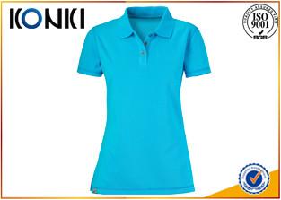 China Trendy Ladies Custom Polo Shirt , White Slim Fit Polo Shirts Uniform for sale