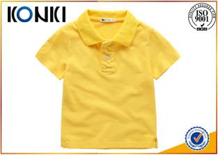 China Cotton Uniform Custom Embroidered Polo Shirts Kids With Soft Material for sale