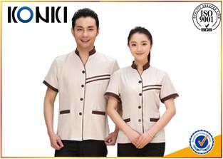 Chine Diverses couleurs femelles de travail manuel de personnel sensible d'hôtel et masculines uniformes à vendre