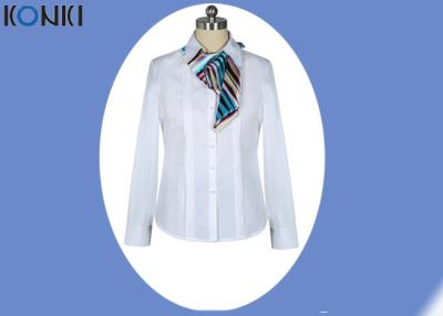 China Uniforme branco do escritório empresarial da saia da camisa para a roupa do escritório das mulheres à venda