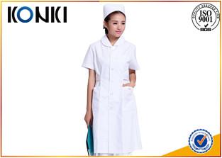 China Anti Chlorine White Medical Medical Scrubs And Uniforms , Pink Female Nurse Uniform for sale