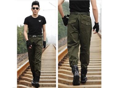 China Comfortable Long Style Military Army Green Skinny Cargo Pants For Man for sale