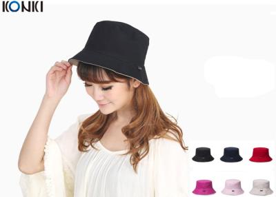 China Popular Custom Caps Hats Embroidered , Black Fisherman Hat For Women for sale