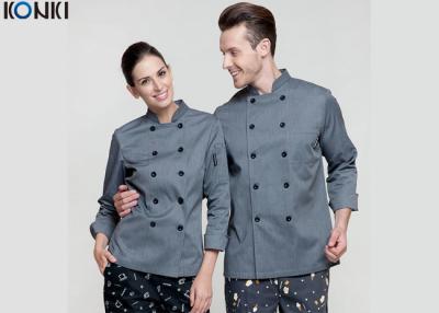 Chine Les vêtements uniformes personnalisés de cuisinier de chef, amincissent le double costume convenable de Breasted à vendre