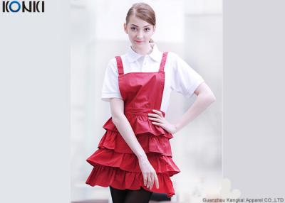 China Flounced Dress Custom Printed Aprons Funny Cooking For Women for sale