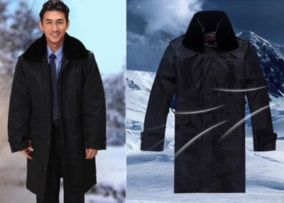 China Winter Security Guard Uniform Coat / Wind Resistant Coat With Two Pieces Set for sale