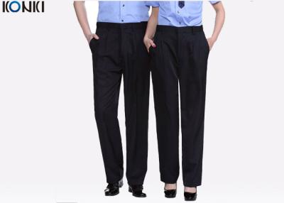 Chine Femmes de coton de polyester/pantalon noir des hommes pour l'habillement de garde de sécurité à vendre