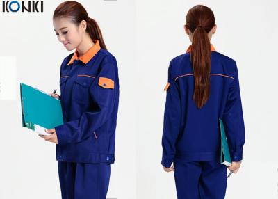 Cina Camice fresche dell'uniforme del meccanico con la giacca lunga ed i pantaloni blu scuro in vendita