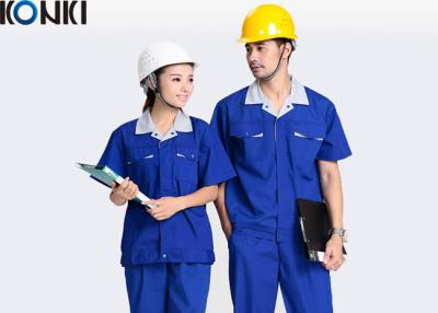 China Blaue Abnutzungs-Arbeits-Hosen-kundenspezifische bequeme Arbeits-Uniform für Elektriker/Arbeitskraft zu verkaufen