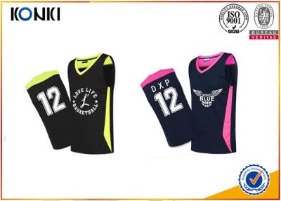 Cina Uniforme su ordinazione di pallacanestro dell'abito di sport del tessuto di maglia per le donne di adulti/uomini in vendita