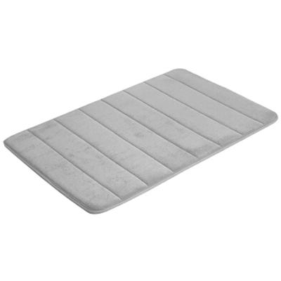 China Manufacturer Custom Wholesale Memory Foam Bathroom Sustainable Cotton Embossed Bath Mat for sale