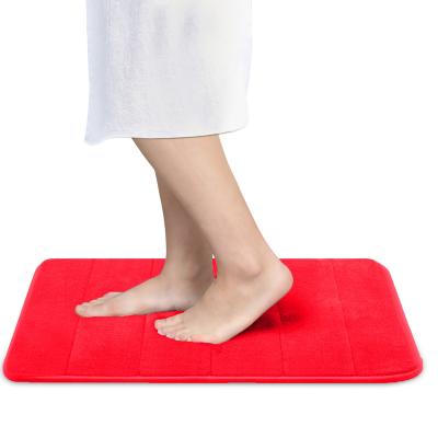 China Durable Memory Foam Bath Mat For Bathroom Non Slip Thick Soft And Comfortable Water Absorbent Machine Washable Easier To for sale